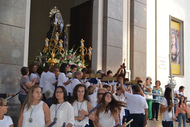 La Virgen de los Dolores recorre las calles de Águilas en el día de su onomástica