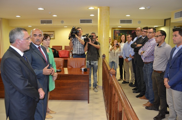 El presidente de la Comunidad y el alcalde de Águilas mantienen una reunión de trabajo en el municipio 