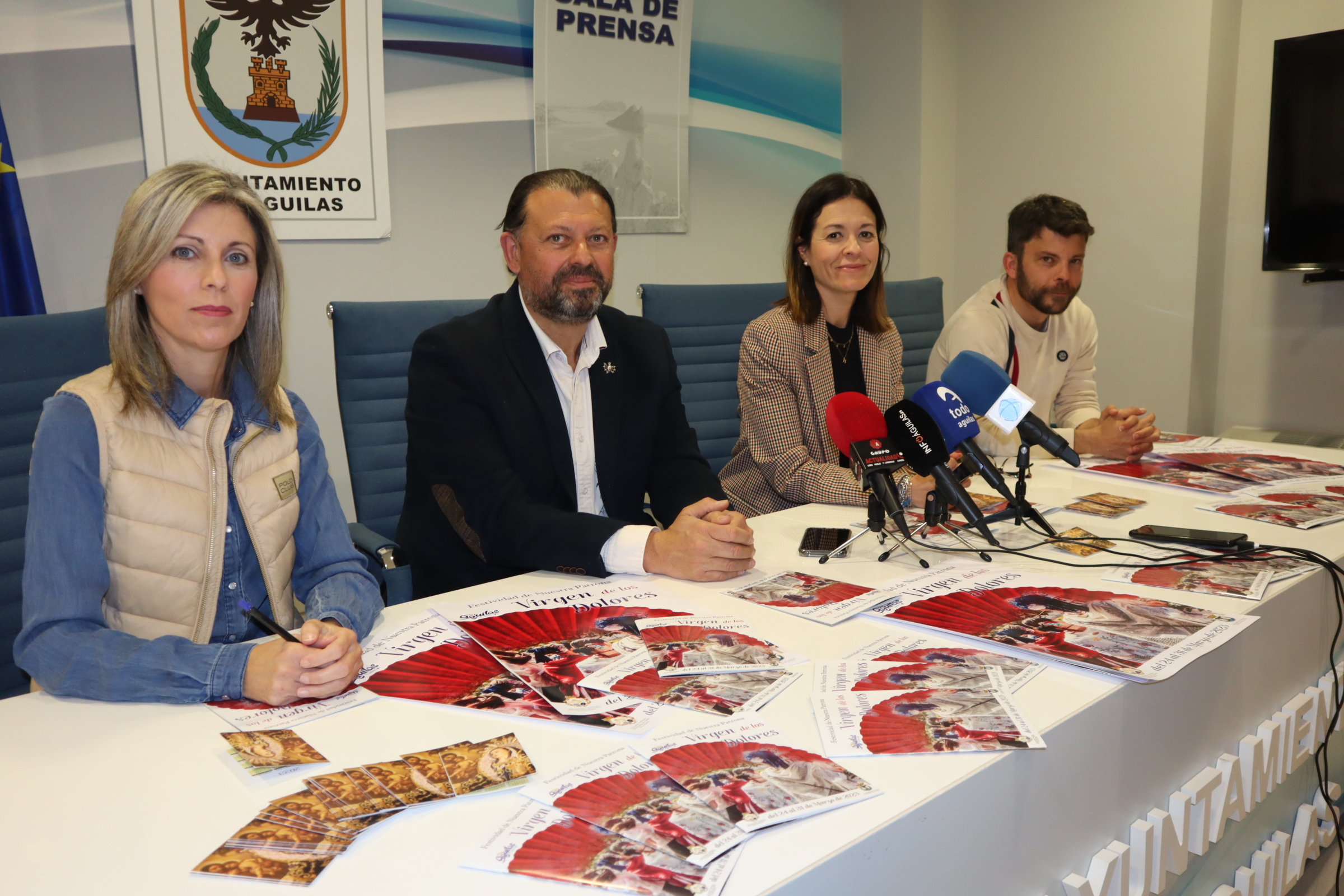 La imagen de la Virgen de los Dolores volverá a procesionar bajo palio el Día de la Patrona