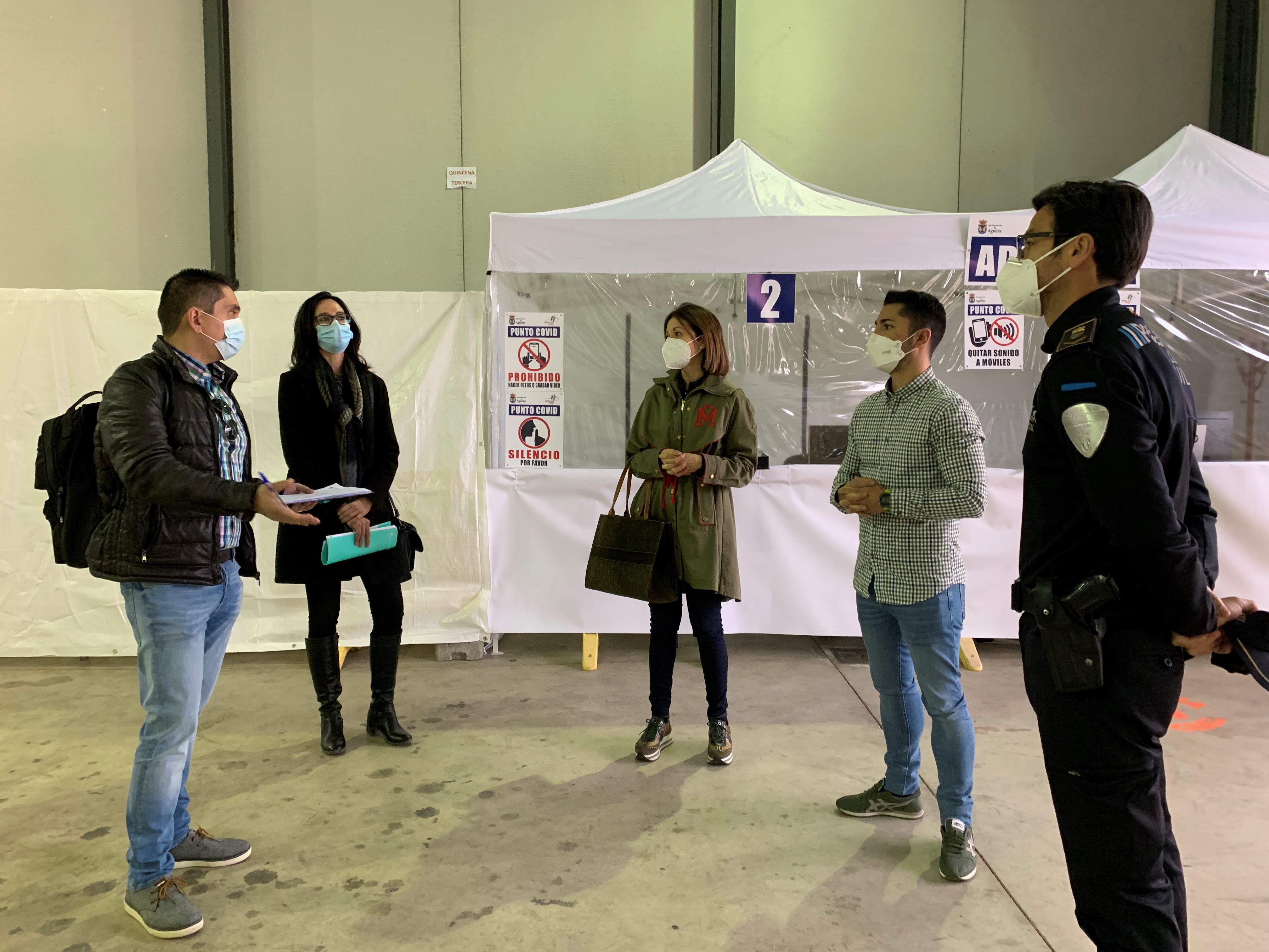 Inspección de Servicios Sanitarios valora las instalaciones del Recinto Ferial para poder realizar allí vacunaciones masivas