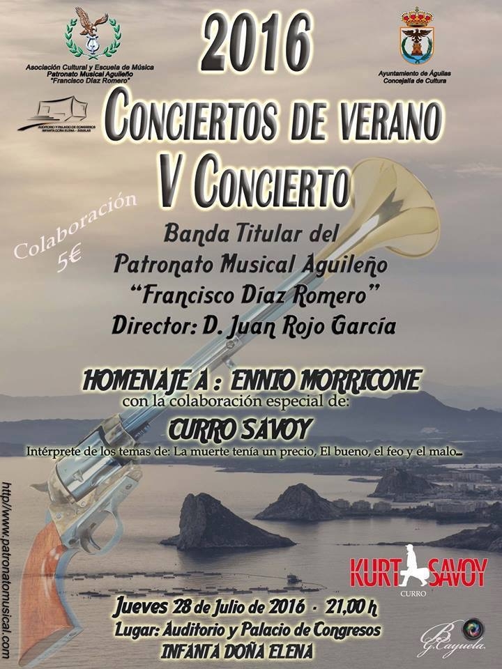 El Patronato Musical ofrece un concierto homenaje a Ennio Morricone