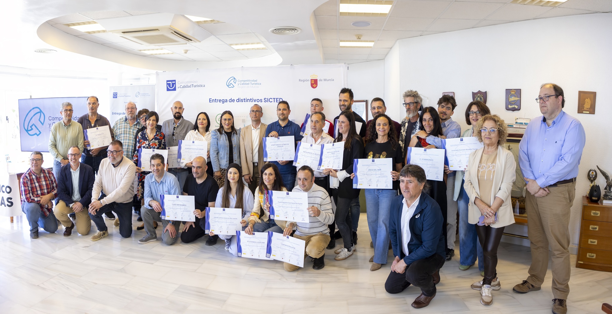 Empresas aguileñas reciben 22 nuevos distintivos del SICTED