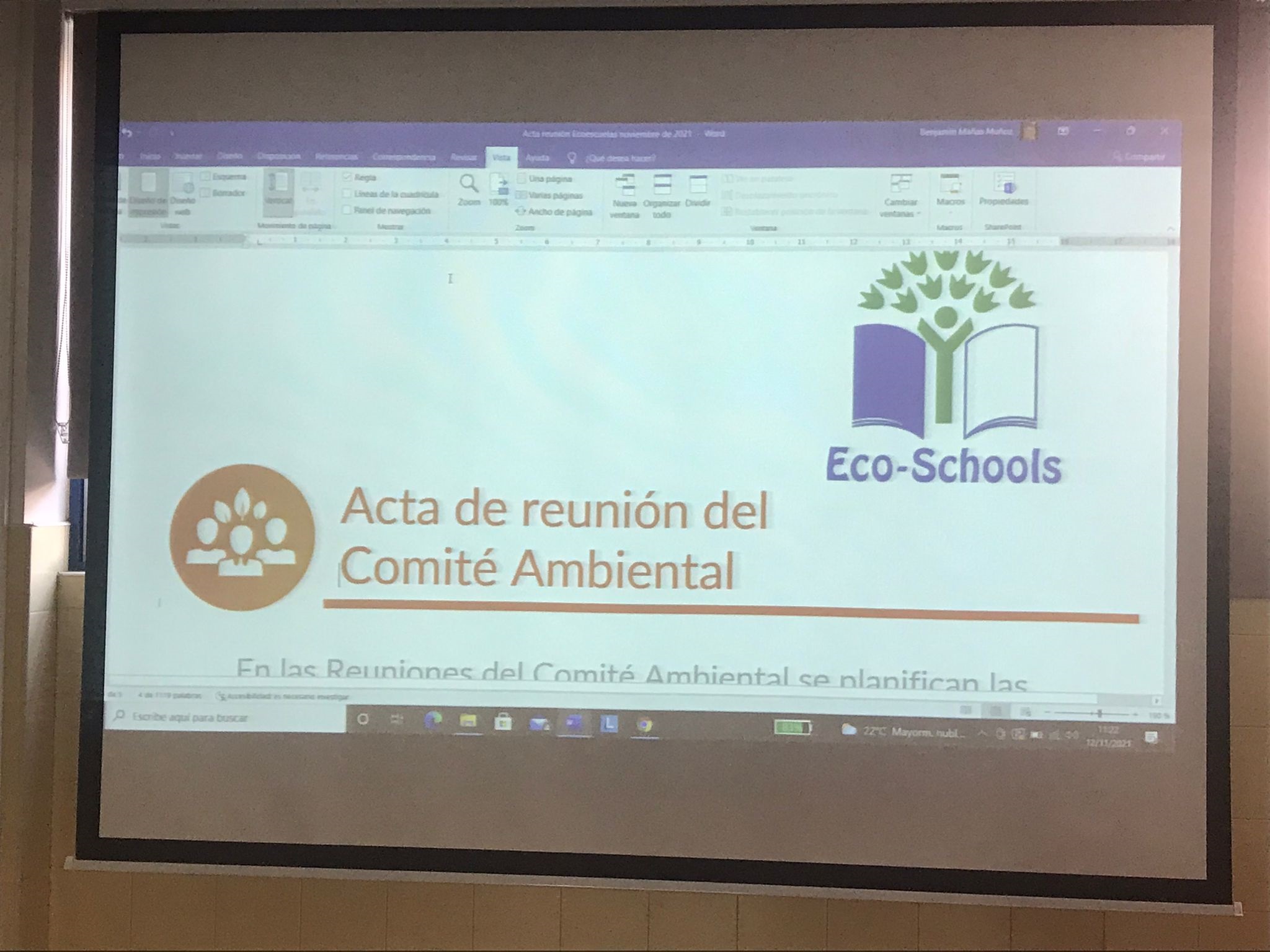 El edil de Educación Ambiental participa en el Comité Ambiental del IES Europa