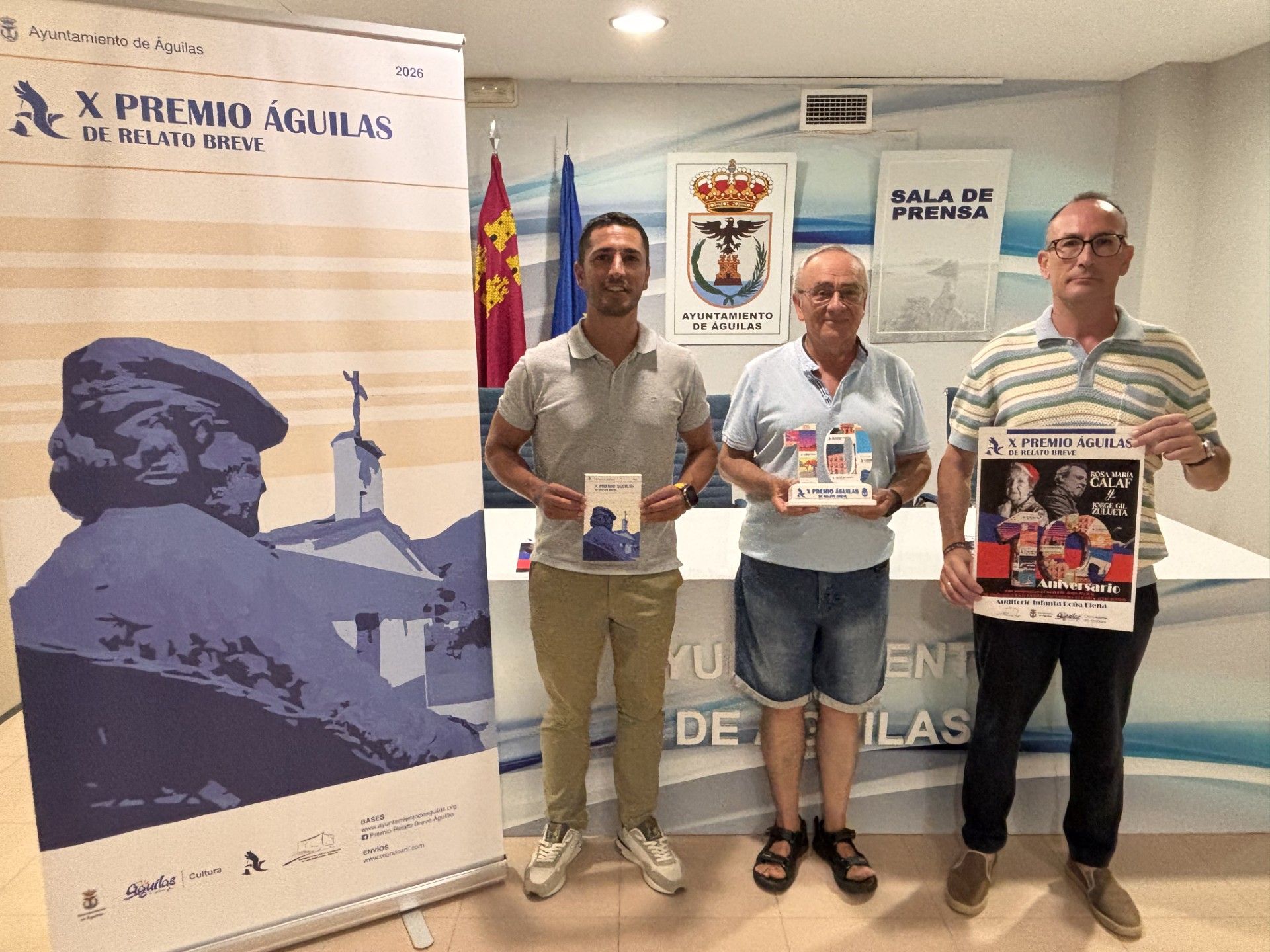 El Ayuntamiento da a conocer los actos conmemorativos de la décima edición del Premio Águilas de Relato Breve