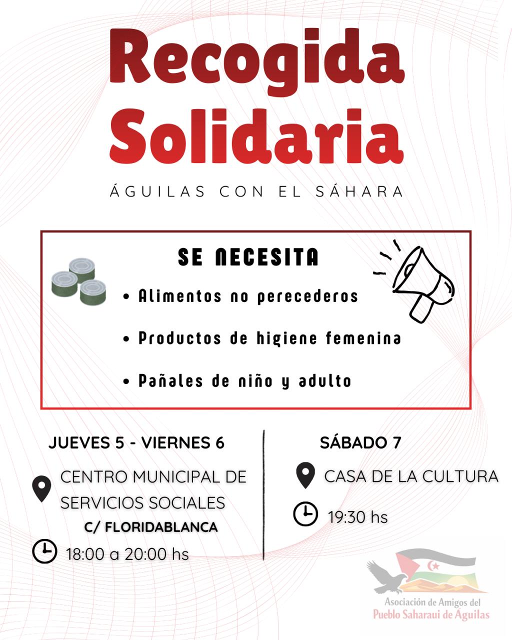 La Asociación de Amigos del Pueblo Saharaui impulsa una campaña solidaria para los campamentos de refugiados