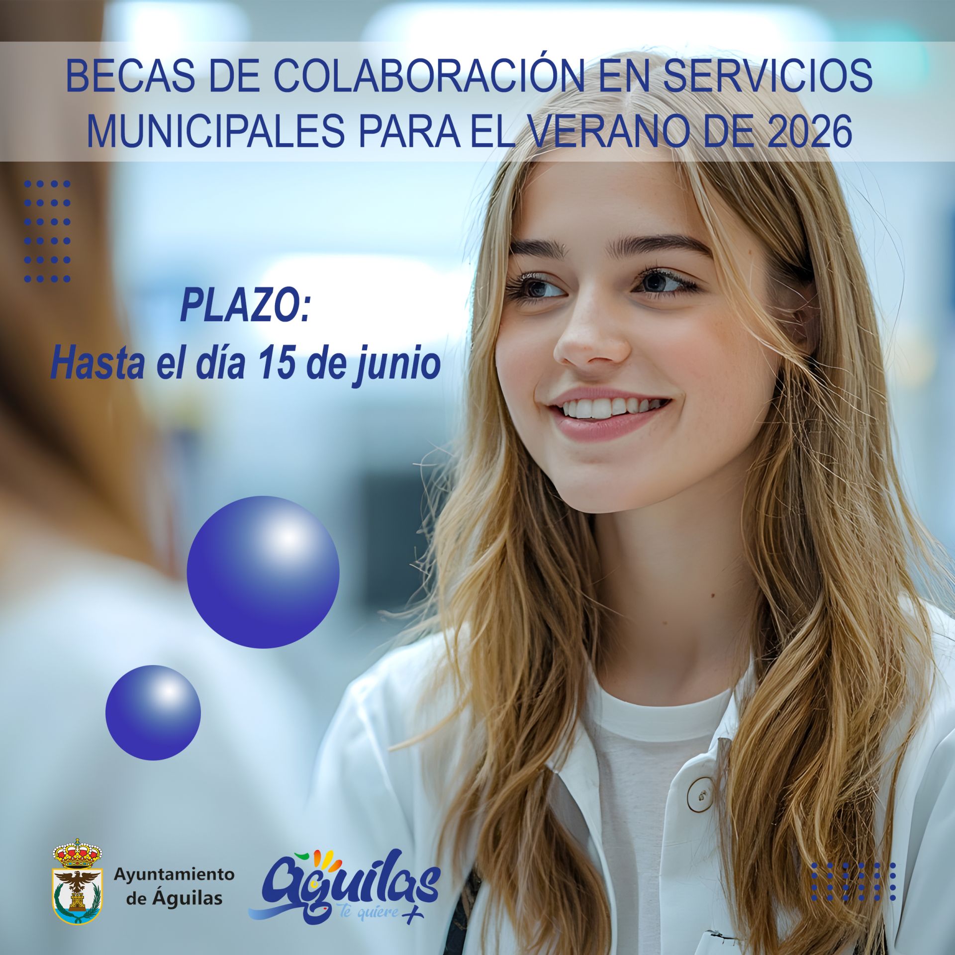 El Ayuntamiento recuerda que el plazo para solicitar las becas de colaboración en prácticas continuará abierto hasta el 15 de junio
