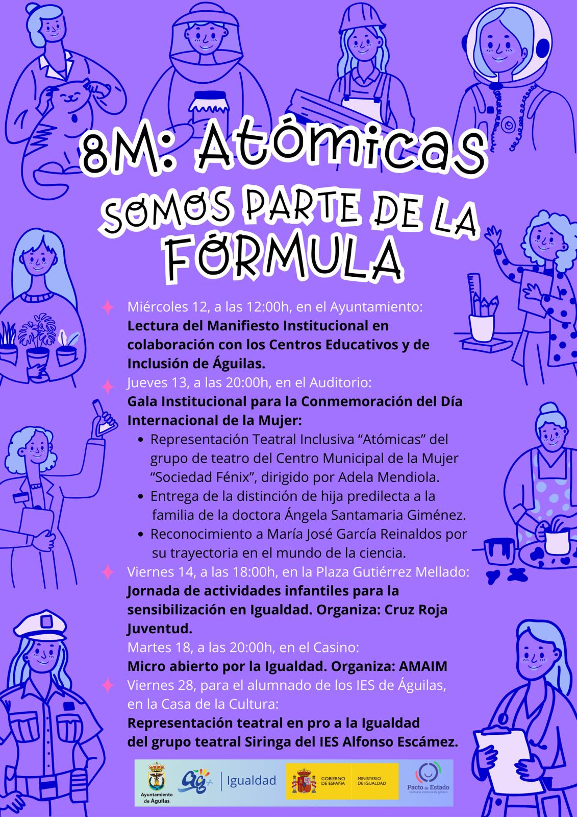 La edil de Igualdad presenta el programa de actos para el 8M bajo el lema “Atómicas. Somos parte de la fórmula” 