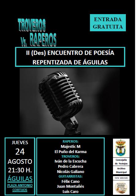 Todo listo para el II [des] Encuentro de Poesía repentizada de Águilas