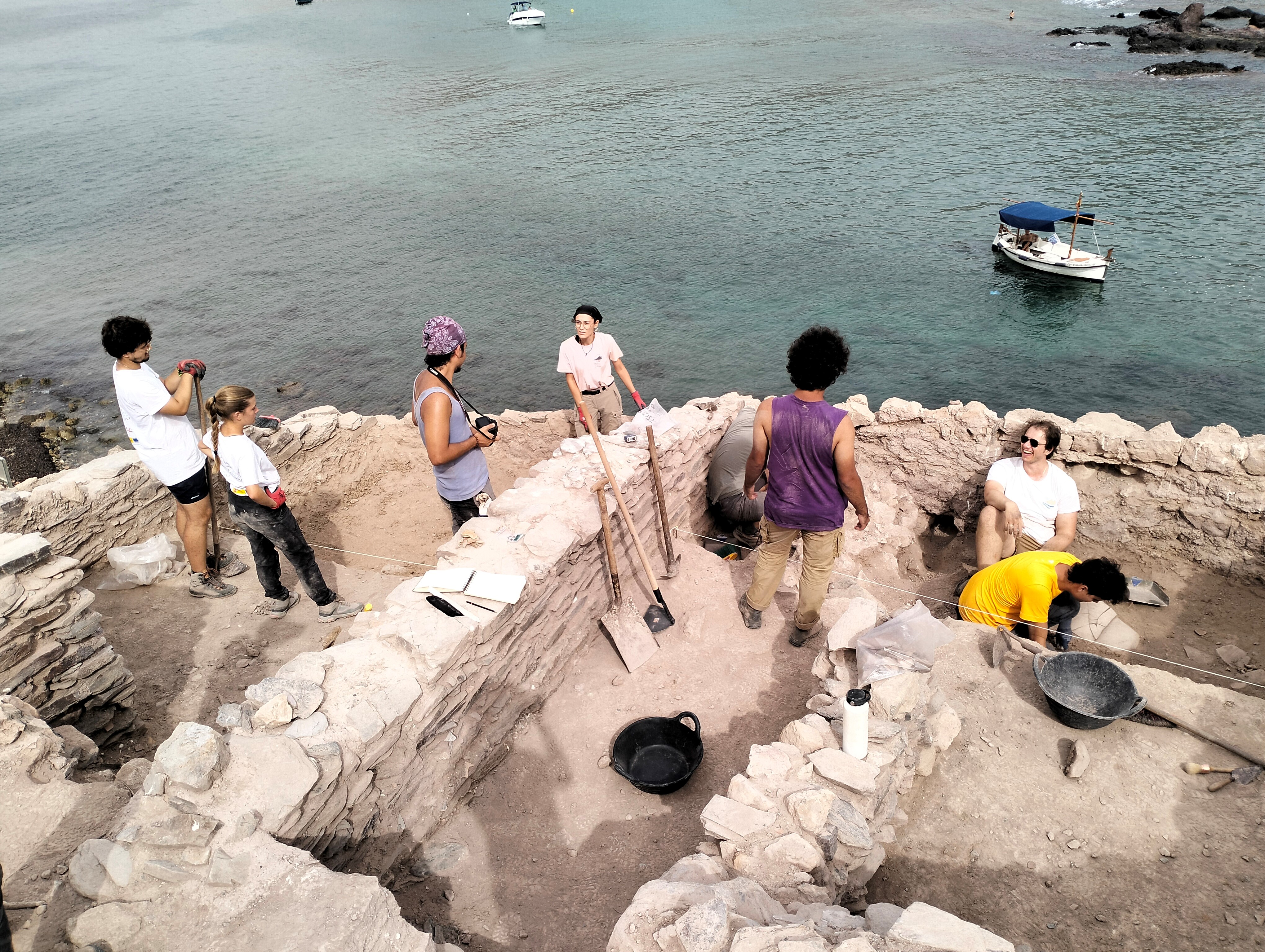 Arrancan la VI campaña de excavaciones arqueológicas en Isla del Fraile