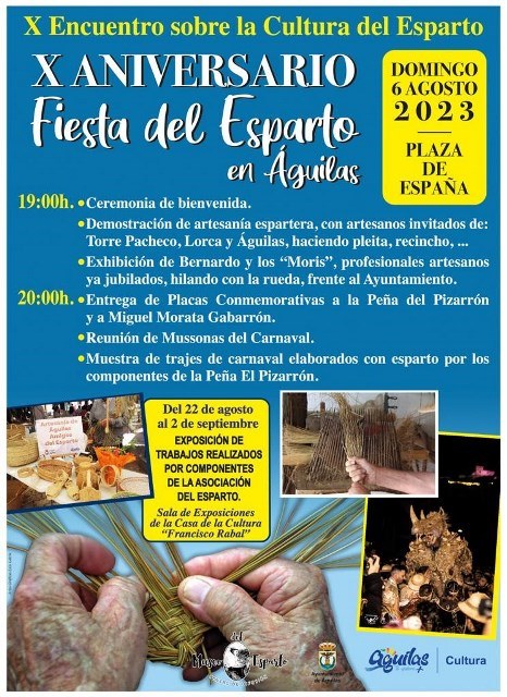 Aguilas conmemora el próximo domingo el Día del Esparto