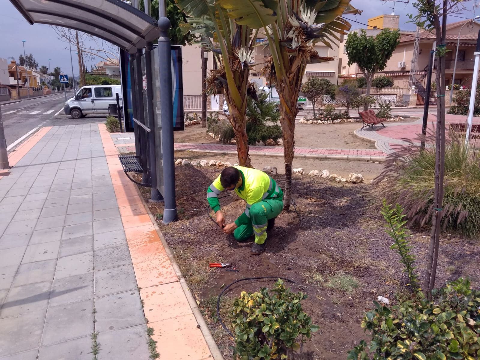 El Ayuntamiento recoloca 2.000 metros de tubería de riego en Águilas