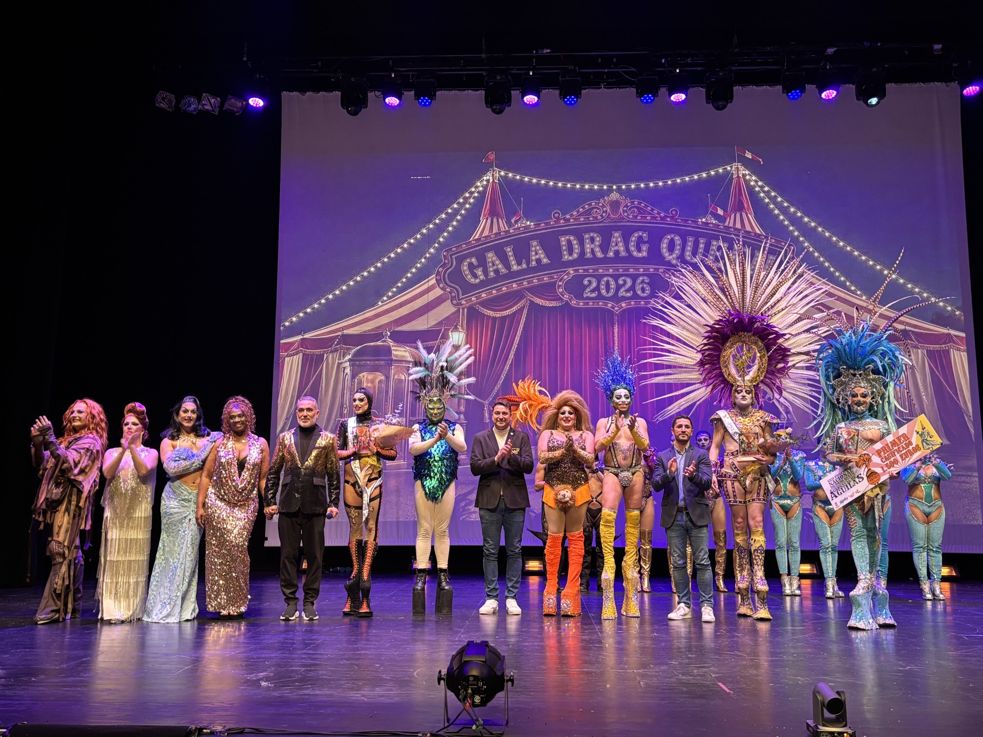 Drag Perseida se convierte en la ganadora de la gala Drag Queen del Carnaval de Águilas