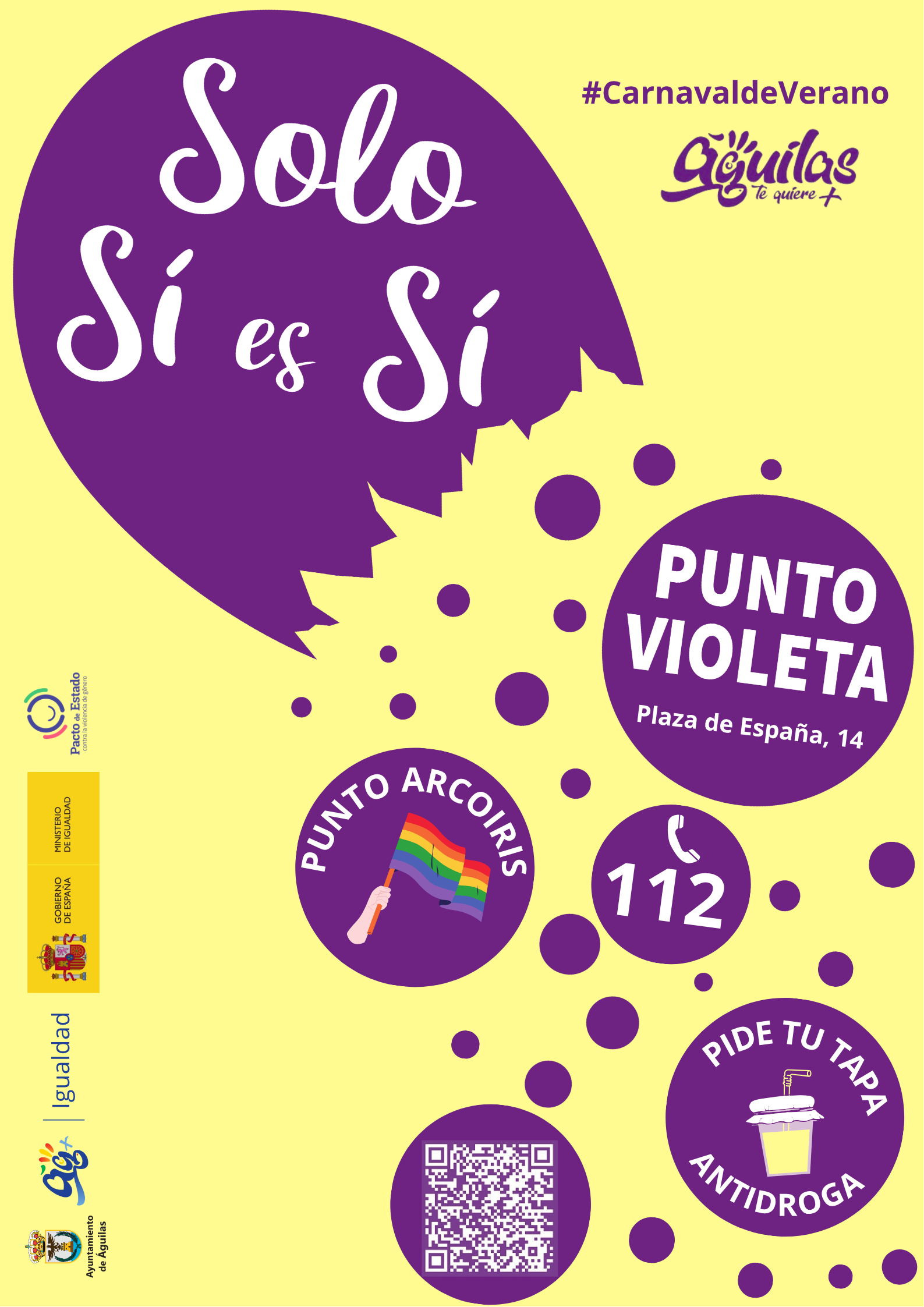 El Carnaval de verano contará con un Punto Violeta en plaza de España