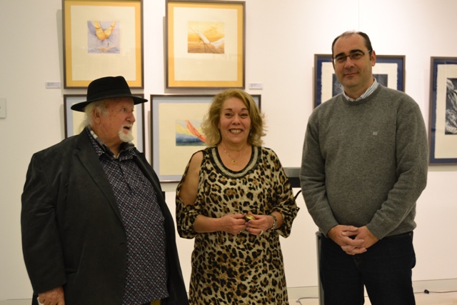 La artista Gloria Díaz expone su “Obra gráfica” en el Auditorio de Águilas