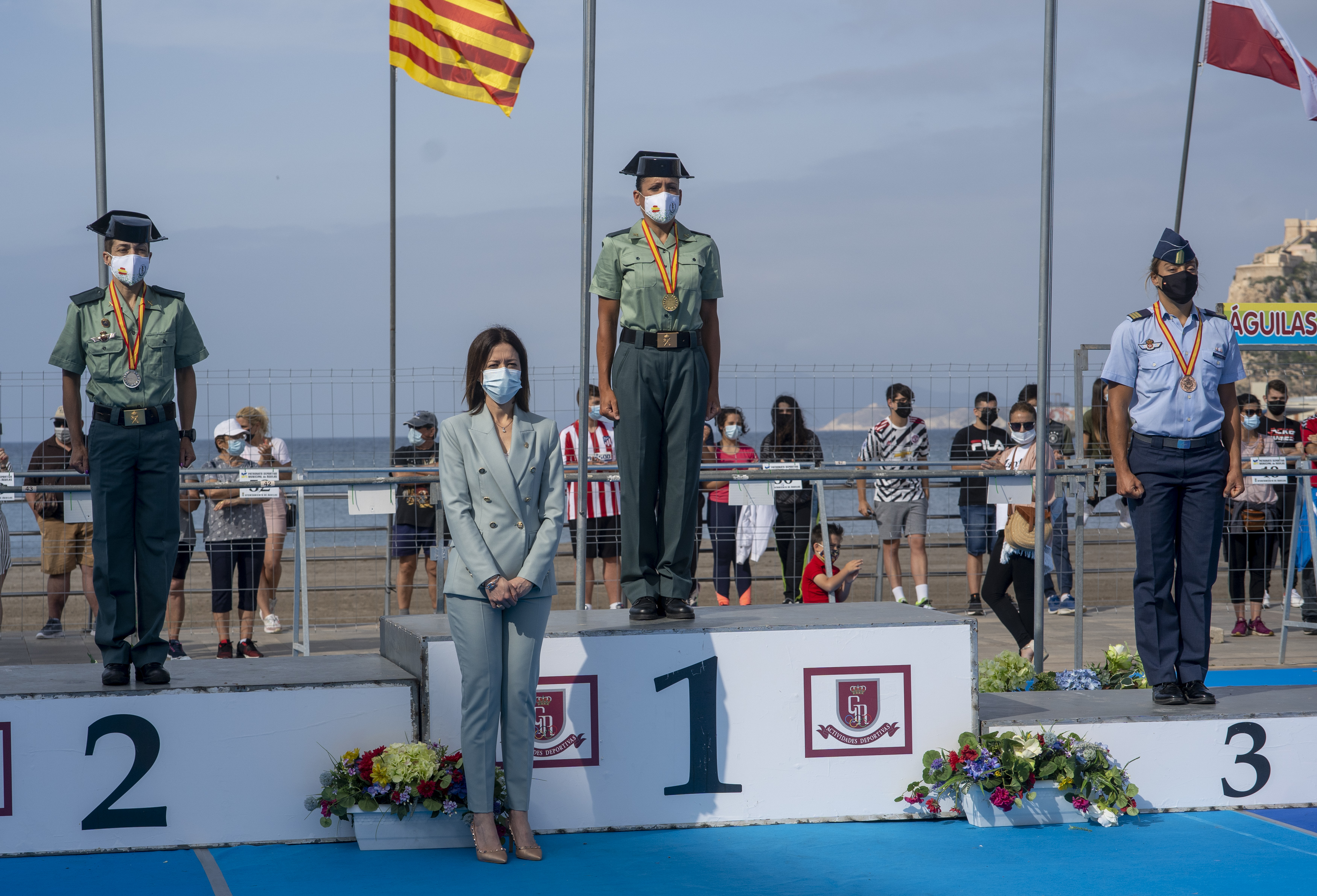 Ana López Moreno y Vilal Ahmed Ahmed se proclaman en Águilas Campeones de España de Triatlón Militar
