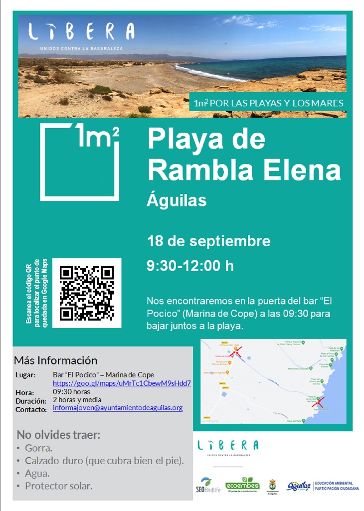 El Ayuntamiento de Águilas se suma al proyecto Libera-Unidos contra la basuraleza