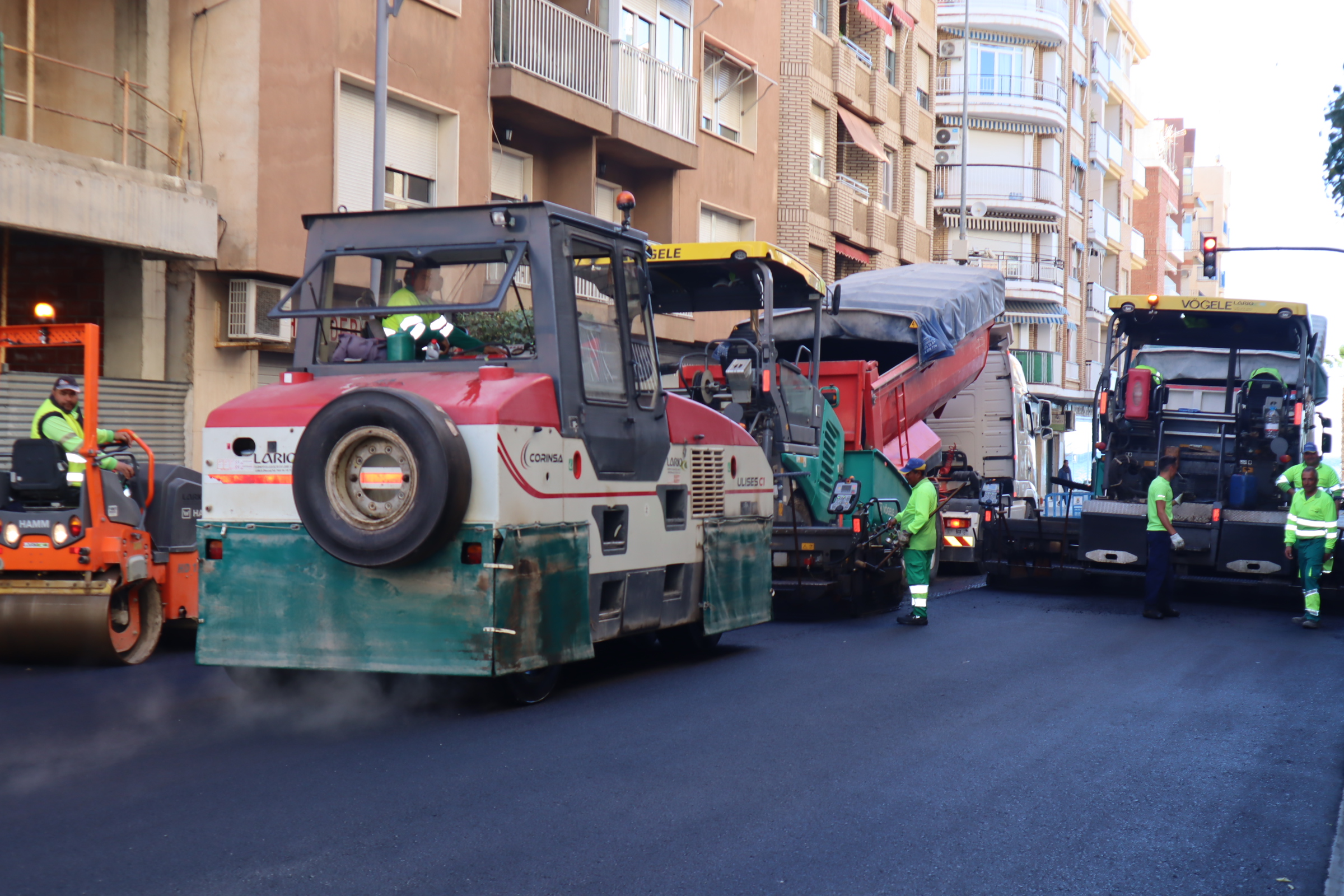 Continúan las actuaciones incluidas en el proyecto de remodelación de las calles Carretera de Lorca, Dr. Luis Prieto, Avd. Juan Carlos I e Iberia
