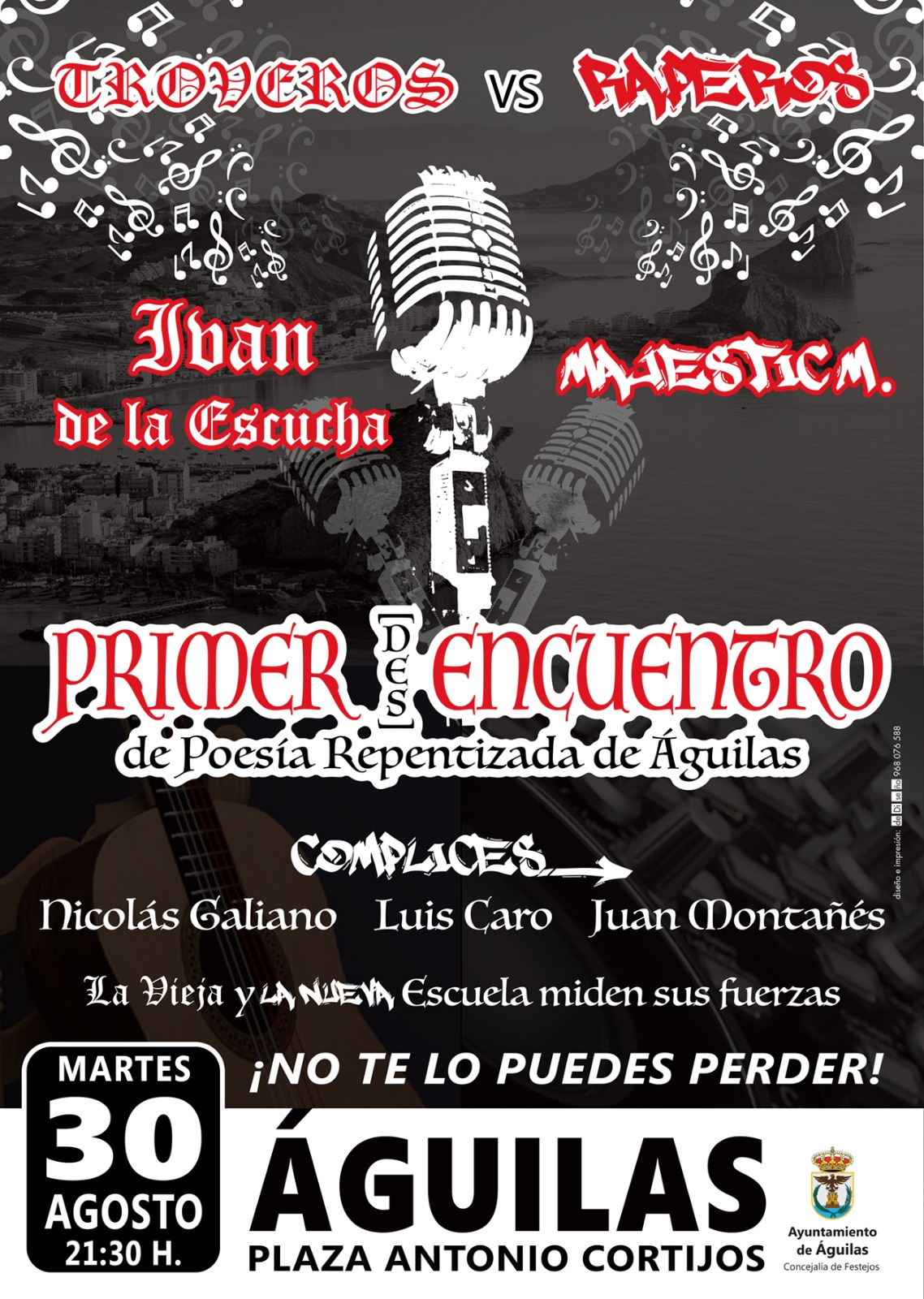 Todo listo para el I [des] Encuentro de Poesía repentizada de Águilas