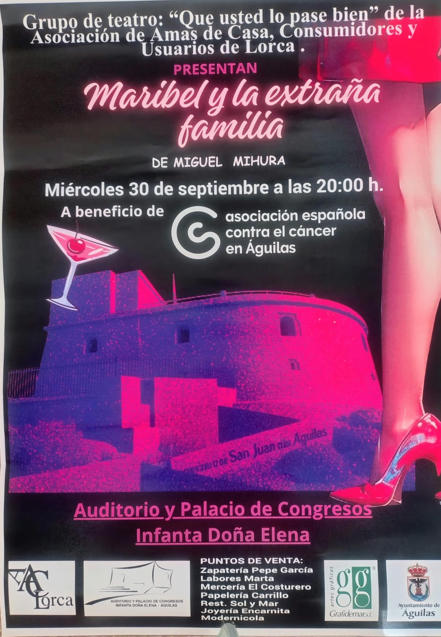 Teatro a beneficio de la Asociación Española Contra el Cáncer