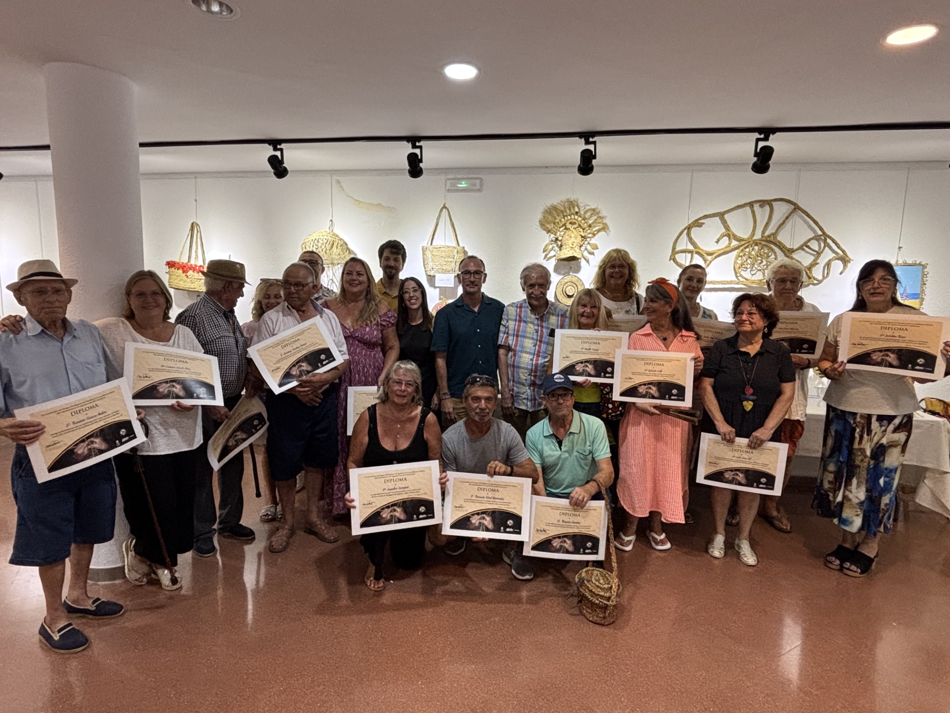 La Casa de la Cultura acoge una exposición de trabajos de esparto