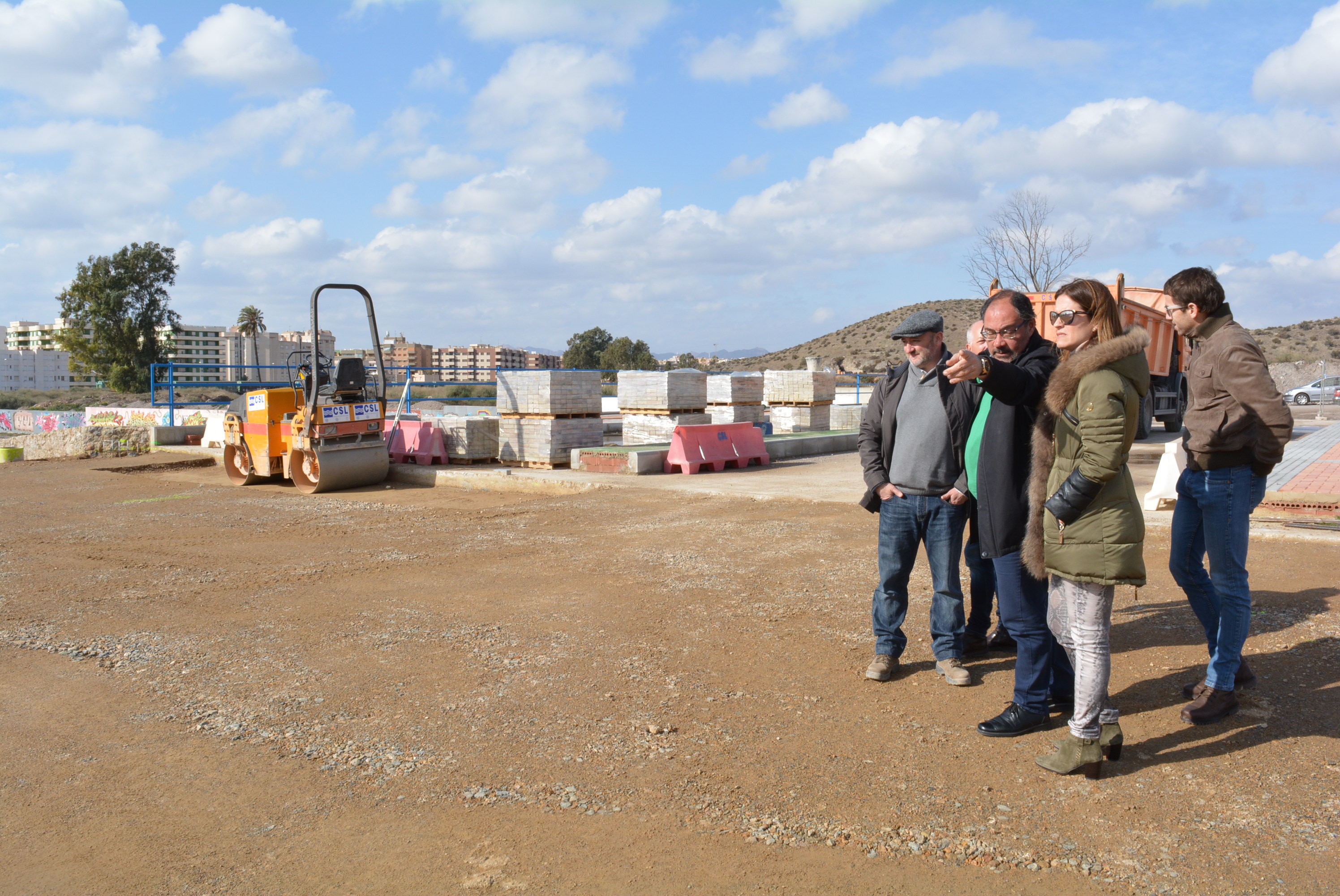 Los trabajos del puente de la Rambla de las Culebras prosiguen a buen ritmo y según lo previsto