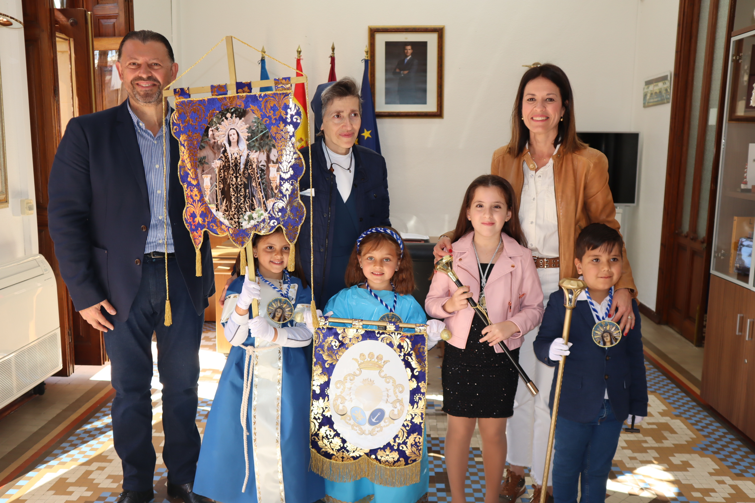El colegio María Inmaculada recrea de forma espectacular la Semana Santa aguileña 