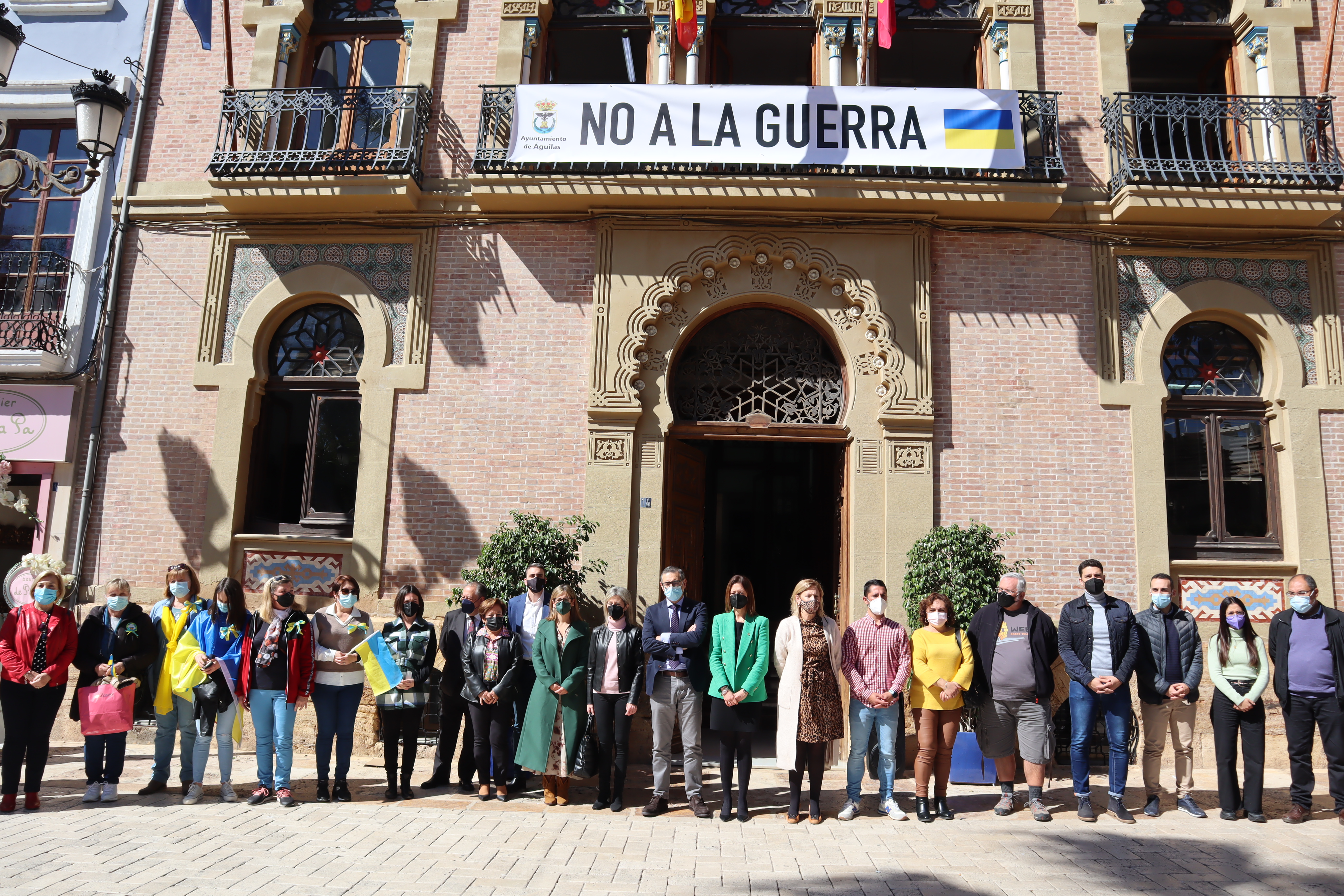 El Ayuntamiento se suma a la concentración silenciosa en señal de solidaridad con el pueblo ucraniano