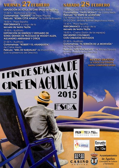 Agenda de actos para los próximos días en Águilas 