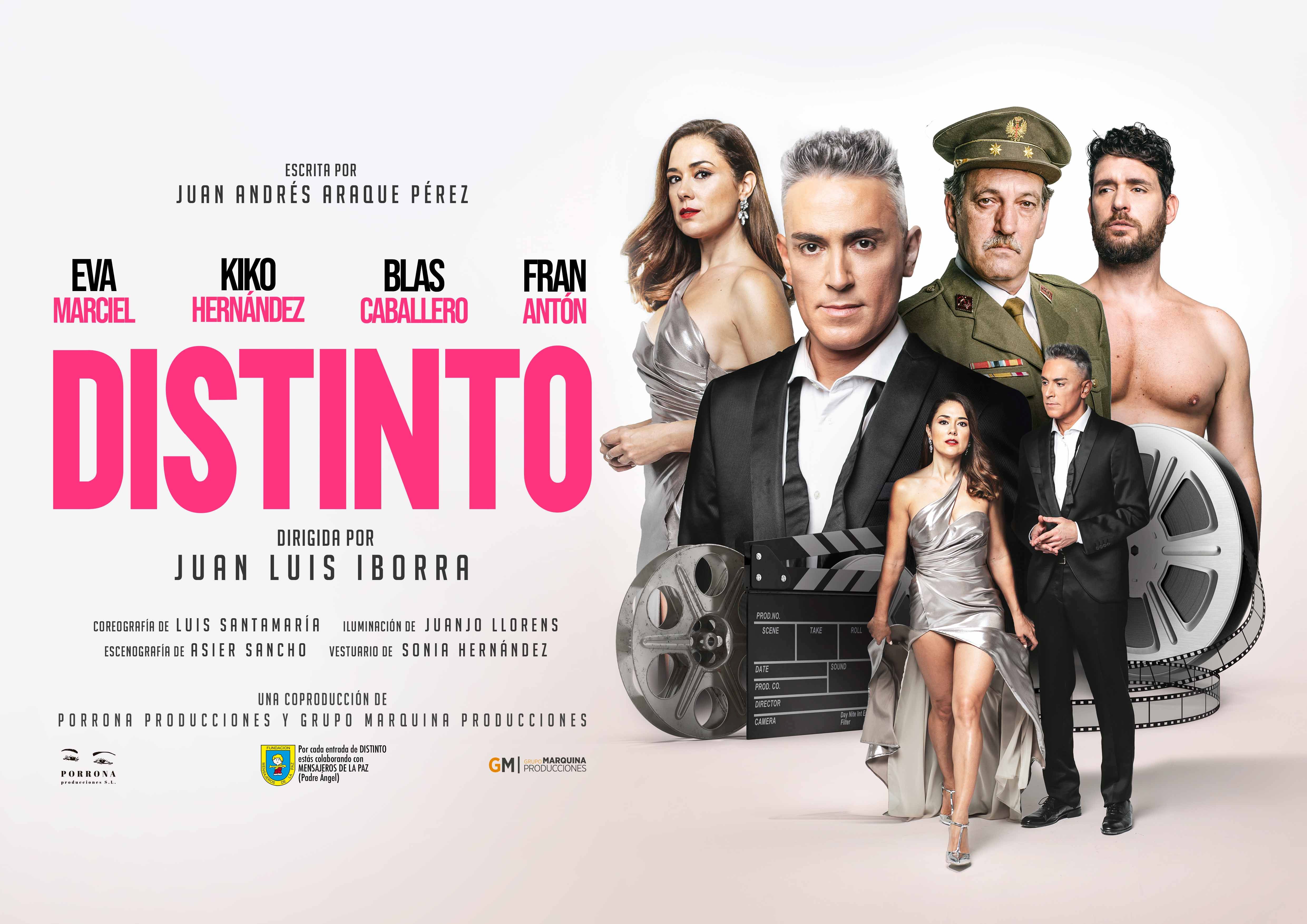 Distinto, el debut de Kiko Hernández sobre las tablas, el 4 de junio en el Auditorio Infanta Doña Elena de Águilas