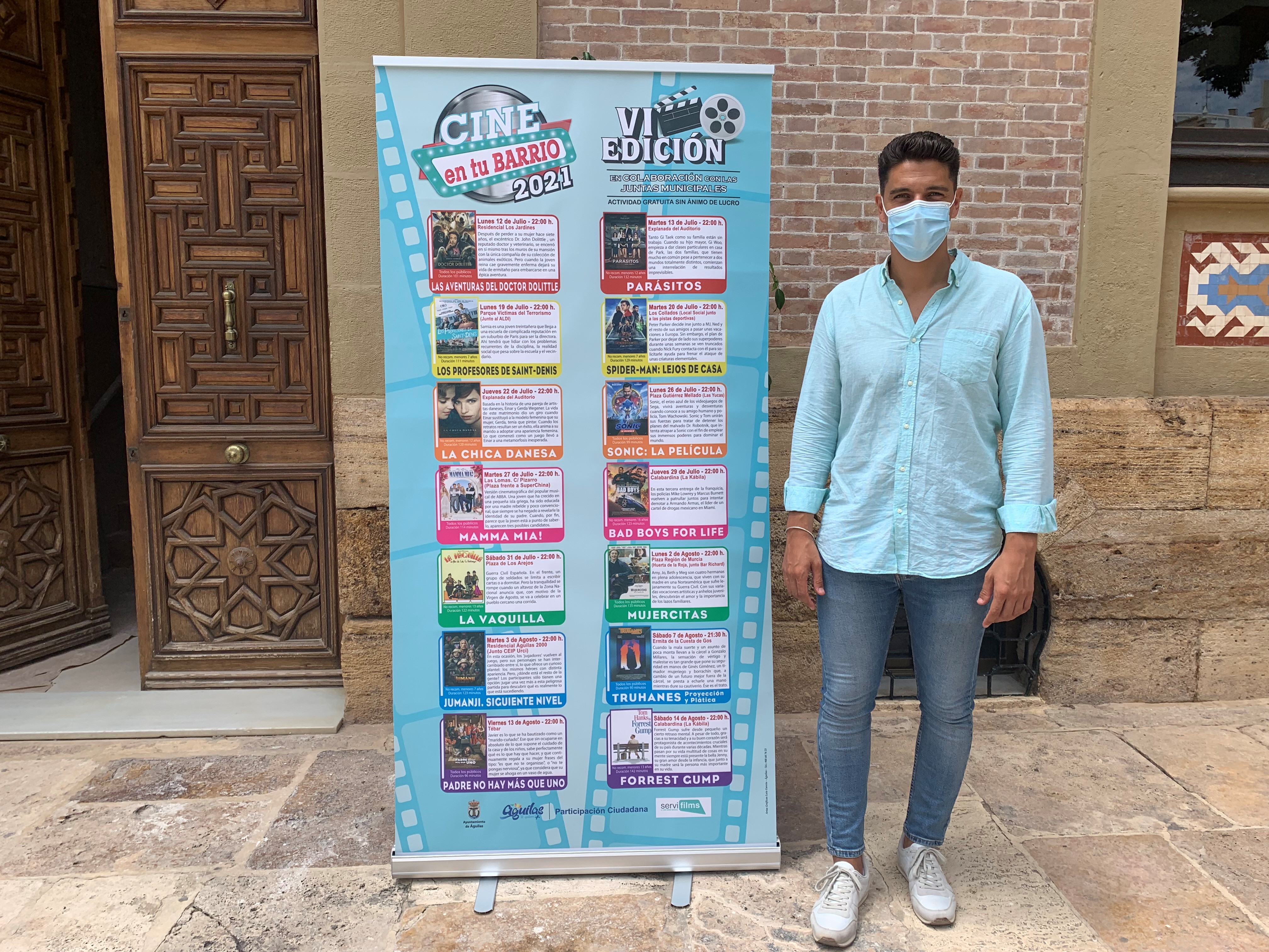 Los meses de julio y agosto se podrá disfrutar de la VI edición de “Cine en tu barrio”