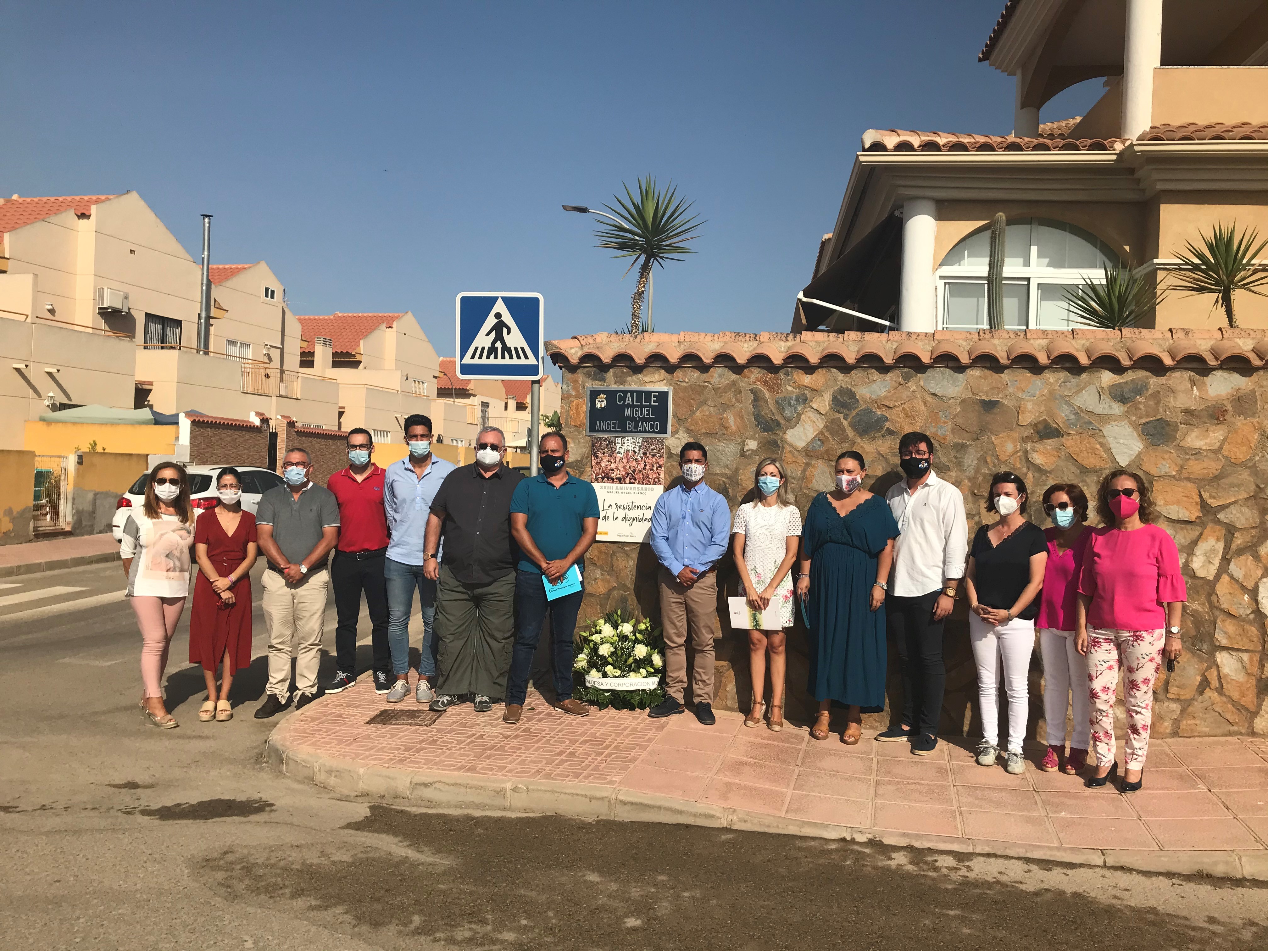 Águilas recuerda a Miguel Ángel Blanco cuando se cumplen veintitrés años de su secuestro y asesinato 