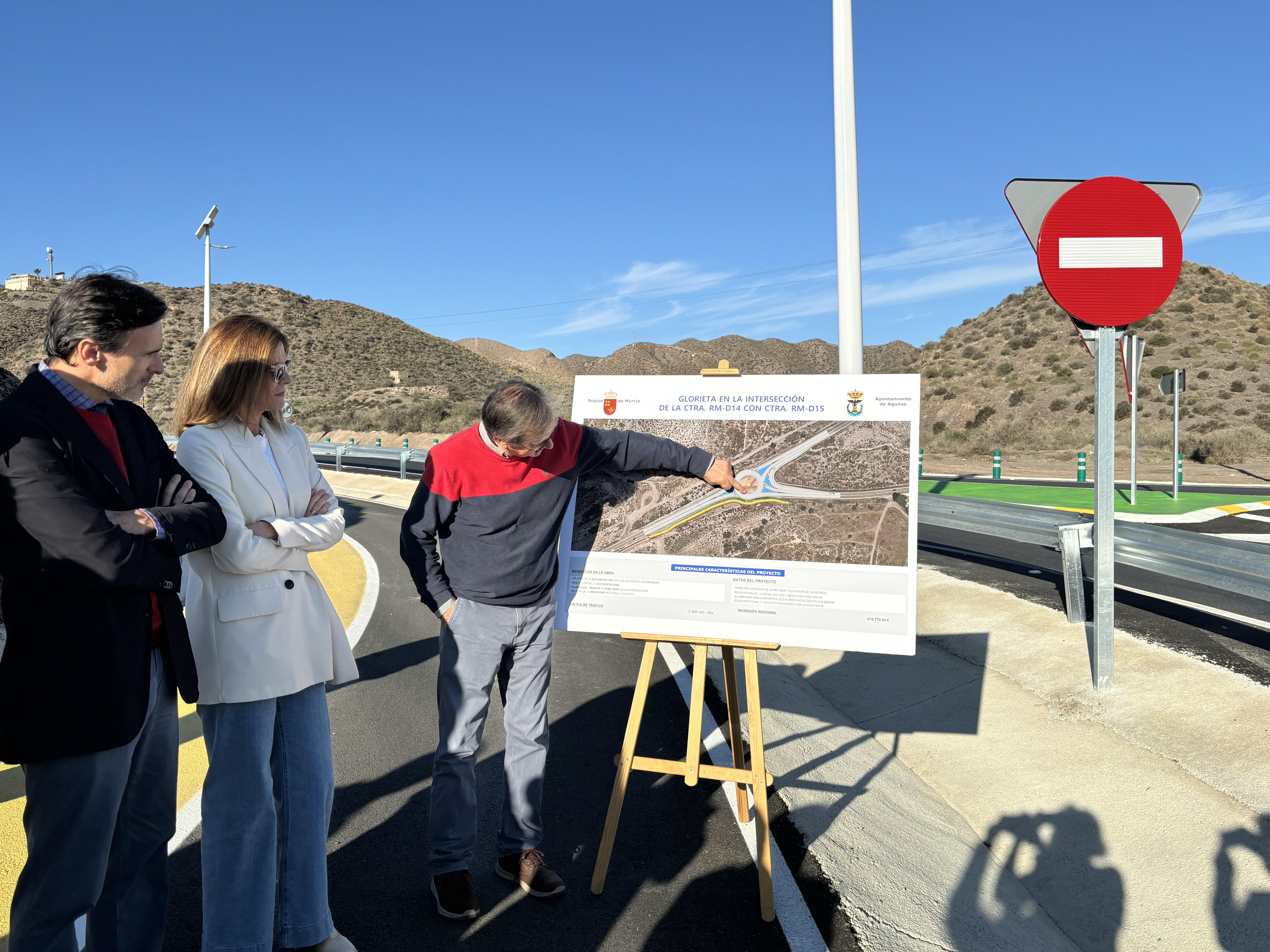 Tras nueve años siendo demandada por el Ayuntamiento, la intersección de las carreteras D14 y D15 es por fin una realidad