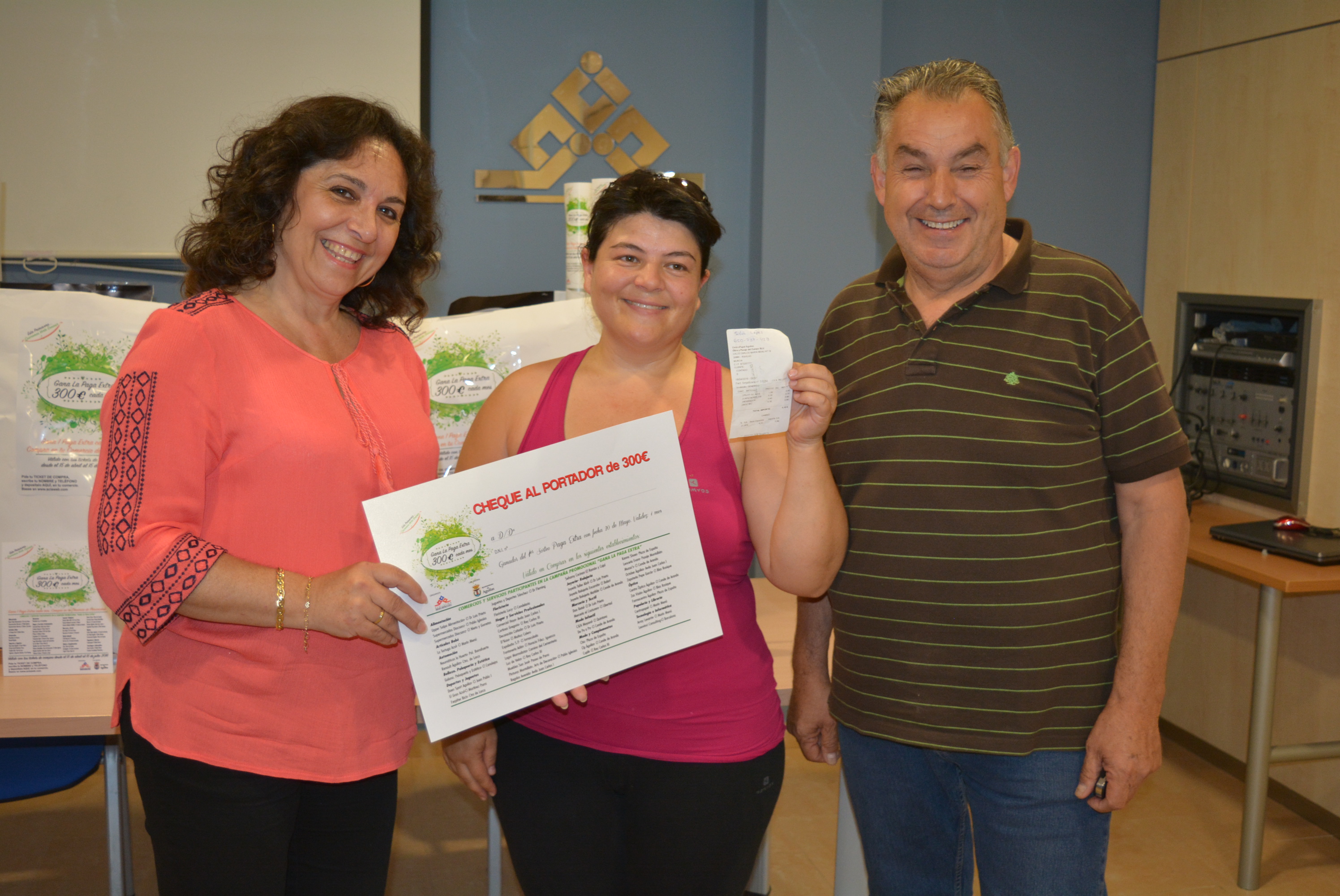 Silvia López, ganadora del primer sorteo de la campaña “Gana la paga extra”