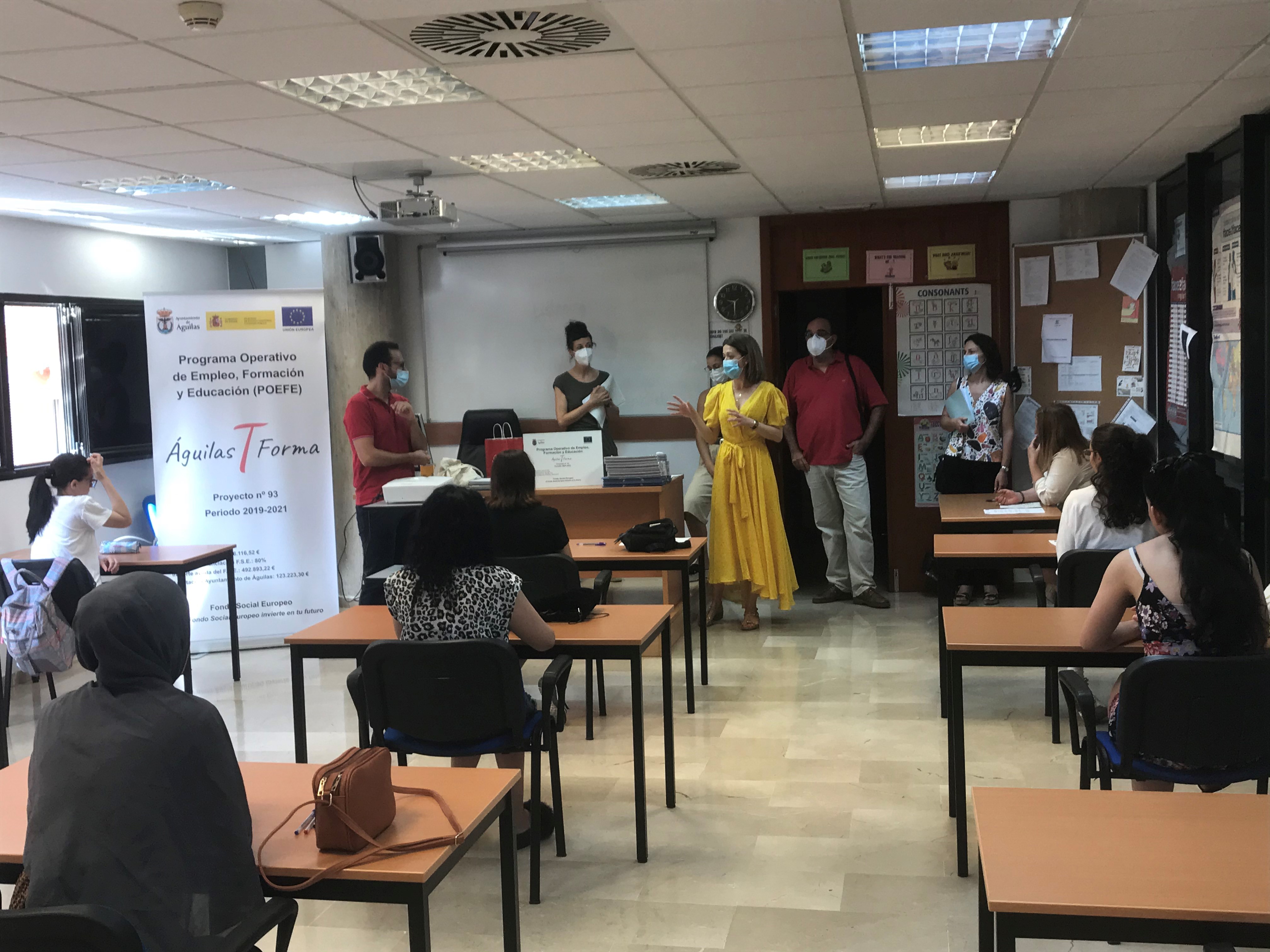 Esta semana daba comienzo el marco del Proyecto Águilas T-Forma el itinerario de inserción “Atención sociosanitaria a personas dependientes en instituciones sociales”