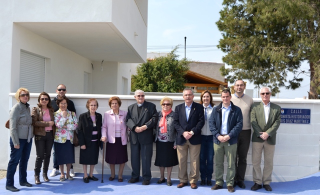 Águilas ya tiene una calle dedicada al cronista historiador Luis Díaz Martínez