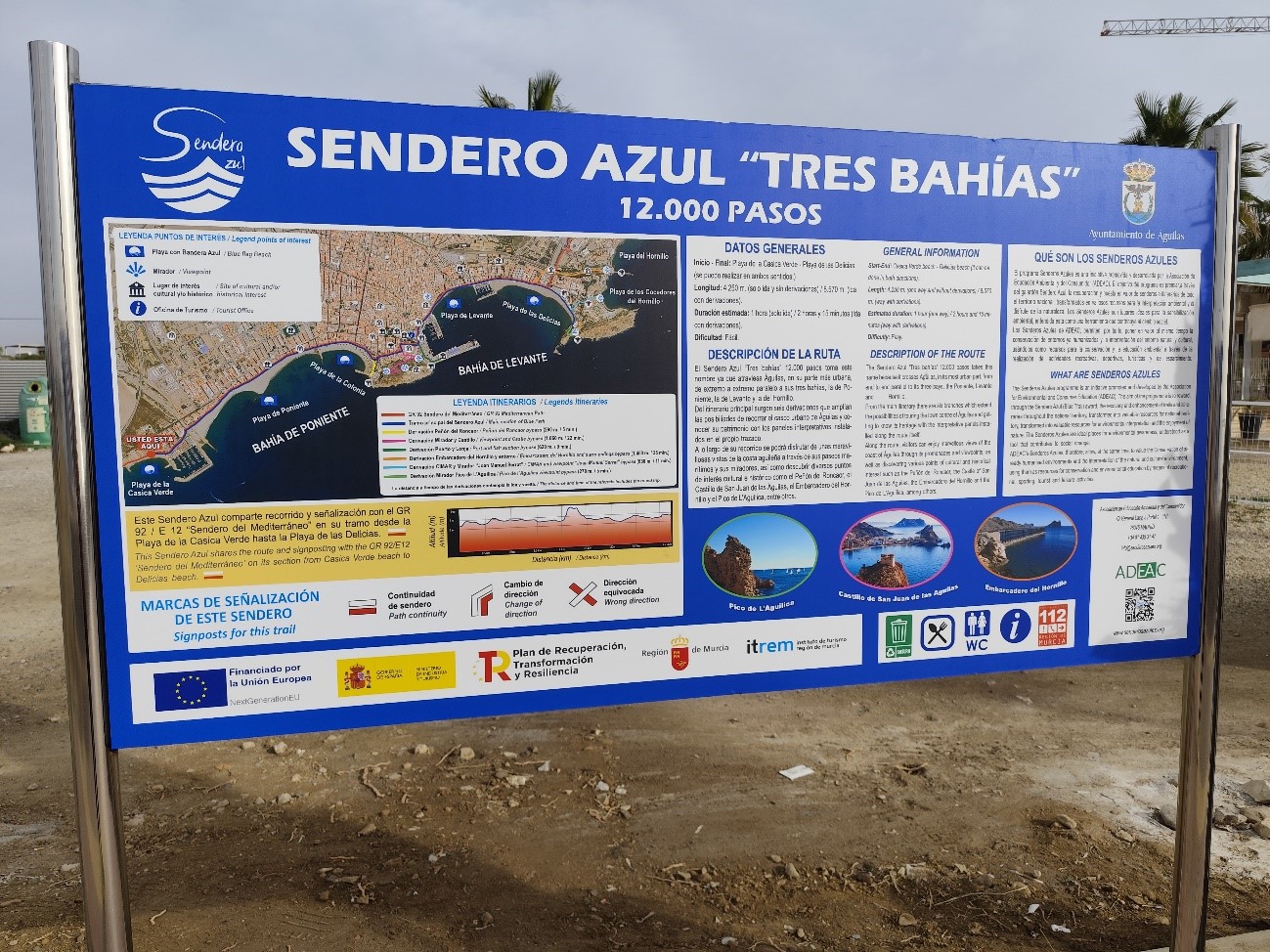 Águilas culmina con éxito el proyecto del Sendero Azul “12.000 Pasos Tres Bahías”