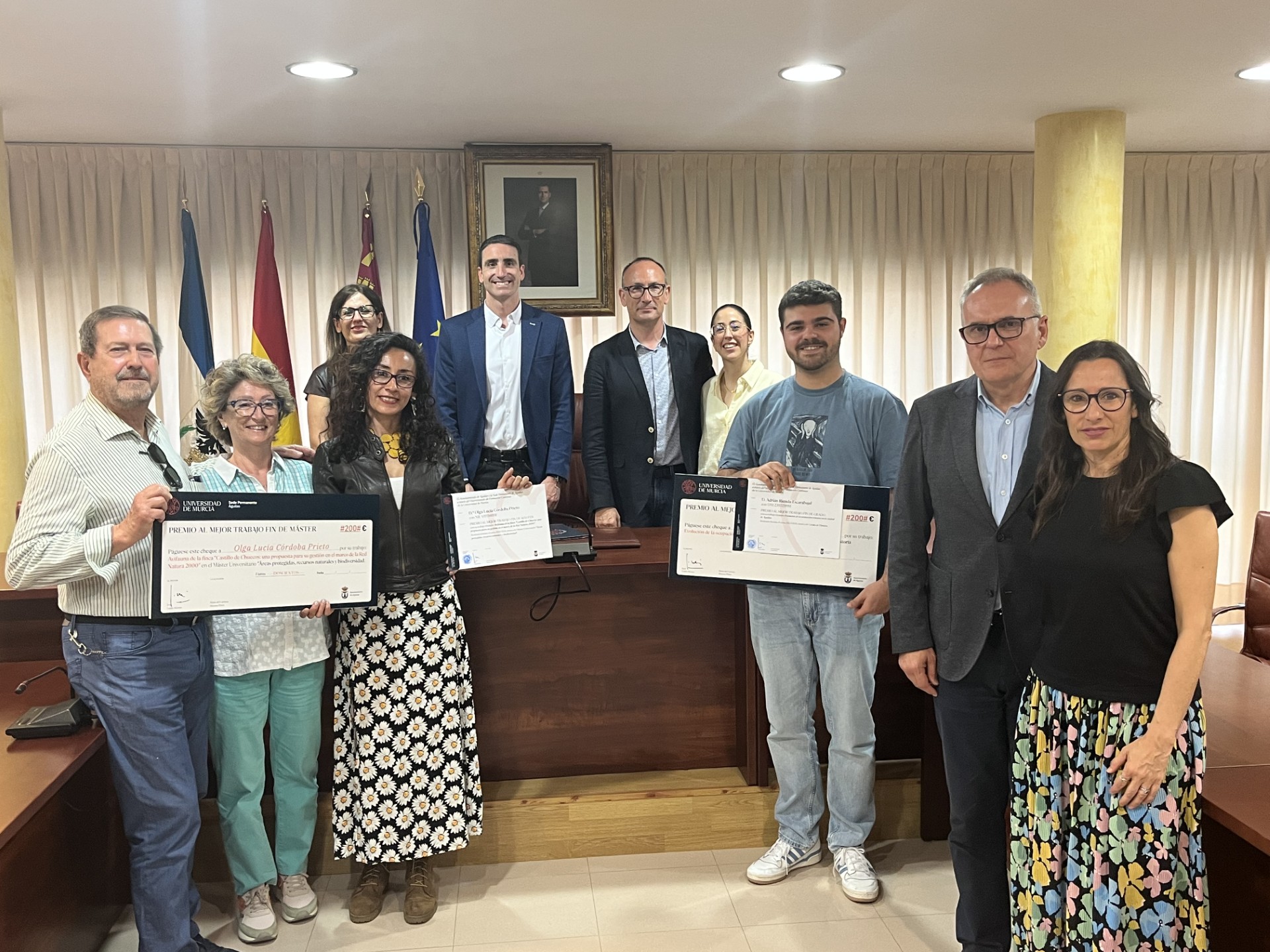 Adrián Rienda y Olga Lucía Prieto ganadores del concurso de Trabajo Fin de Grado y Trabajo Fin de Máster sobre Águilas