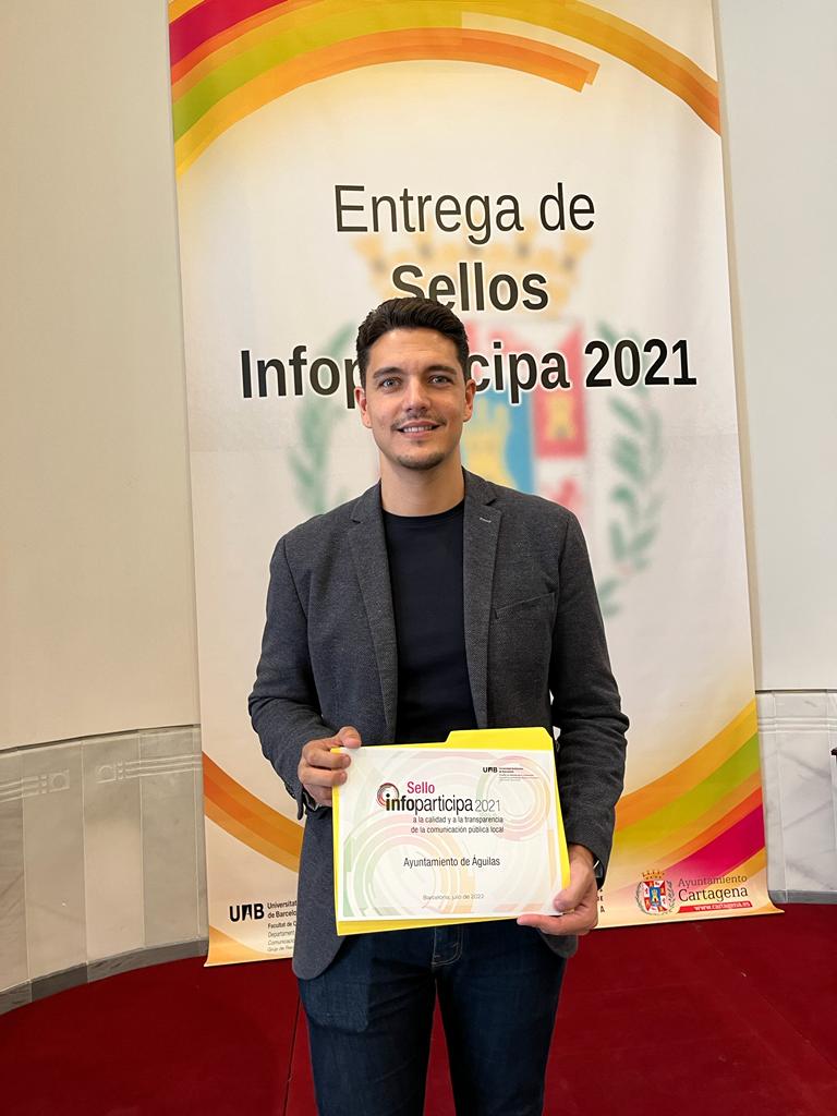 Águilas obtiene, un año más, el sello Infoparticipa con una puntuación del 100% por su compromiso con la transparencia y la participación ciudadana